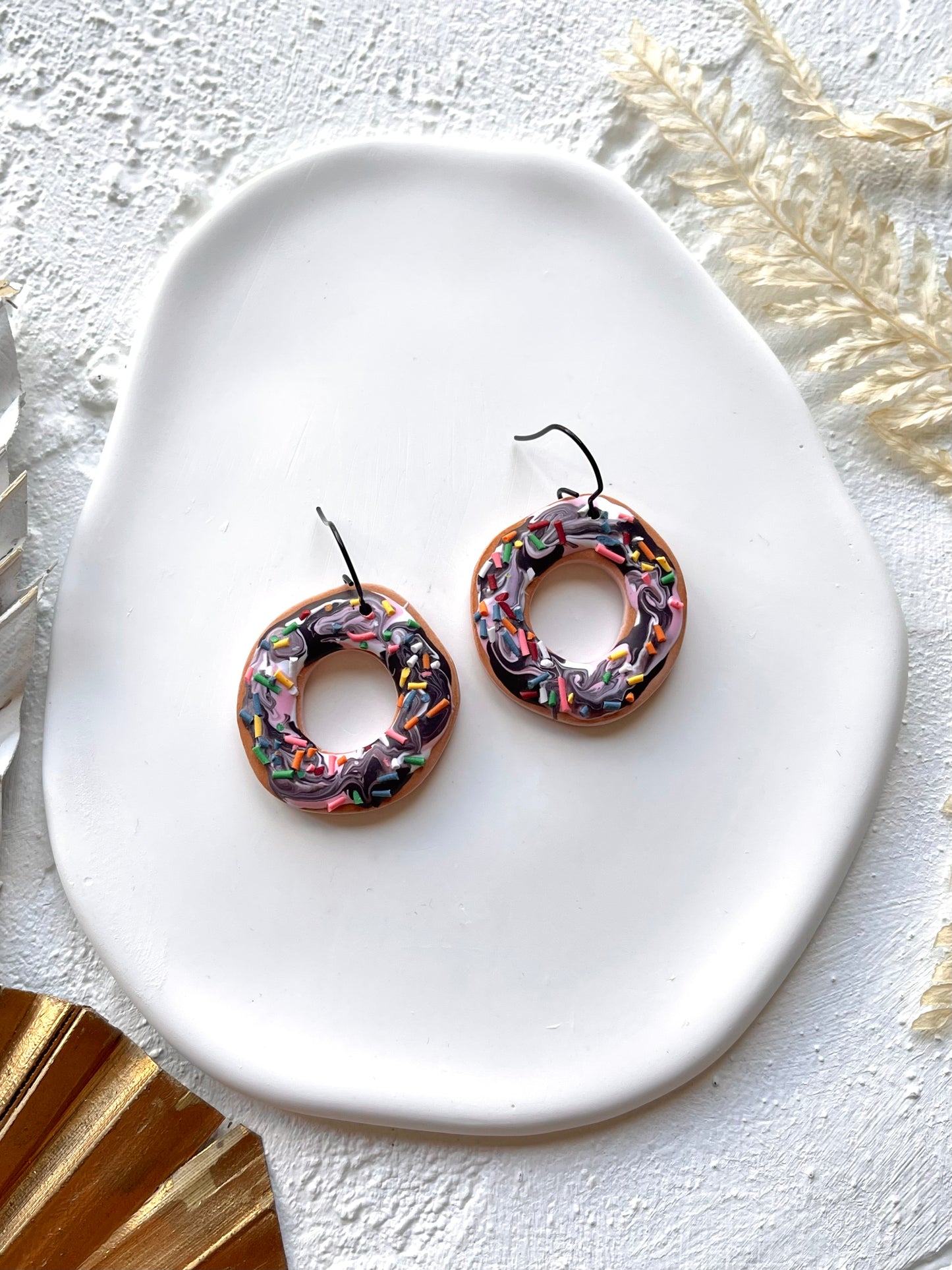 'Neapolitan Donut' Dangles