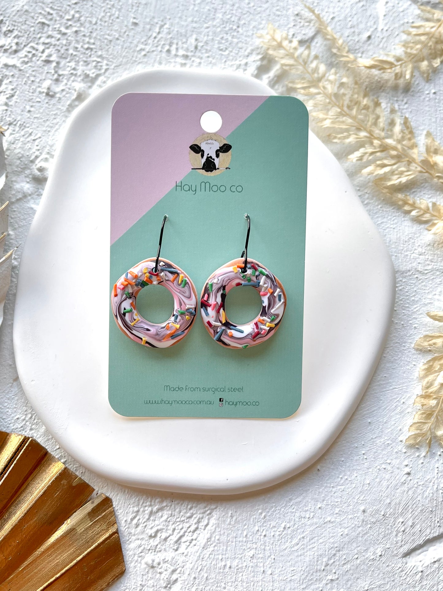 'Neapolitan Donut' Dangles
