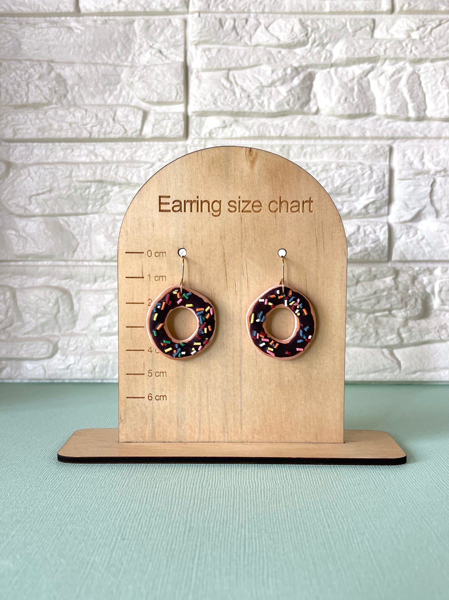 'Chocolate Donut' Large Dangles
