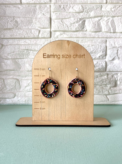 'Chocolate Donut' Large Dangles